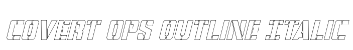 Covert Ops Outline Italic