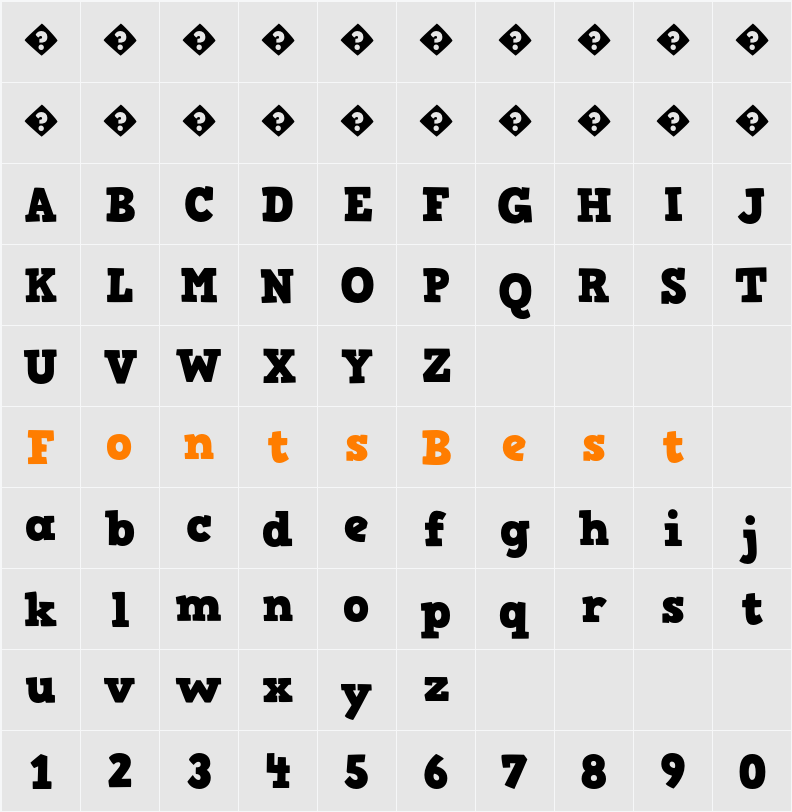 HVD Comic Serif Pro Character Map