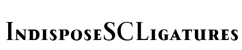 IndisposeSCLigatures Font Image