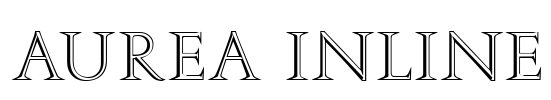 Aurea Inline Font Image