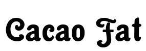 Cacao Fat Font Image