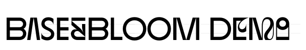 BASE&BLOOM Demo Font Image