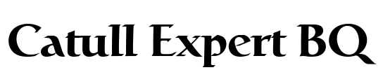 Catull Expert BQ Font Image