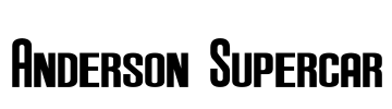 Anderson Supercar Font Image