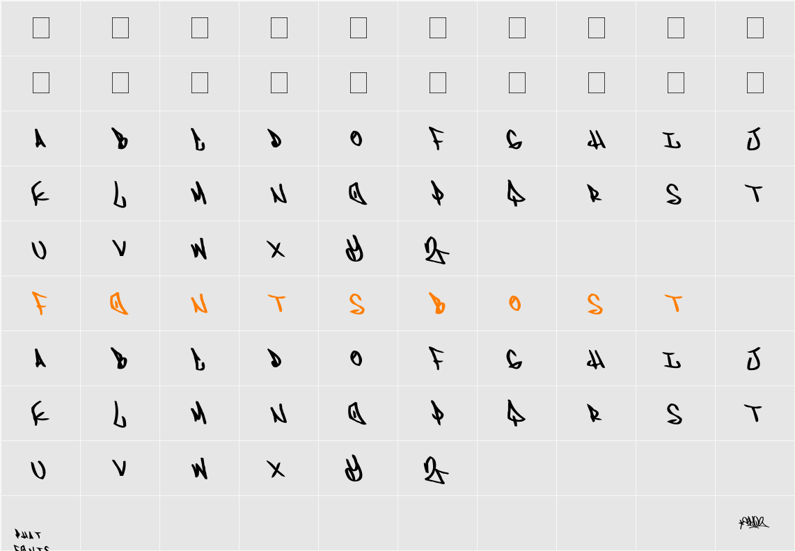 ADVENT Character Map