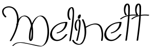 Melinett 3 Font Image