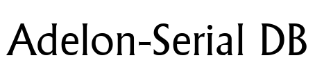 Adelon-Serial DB Font Image