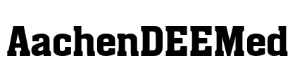 AachenDEEMed Font Image