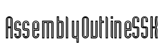 AssemblyOutlineSSK Font Image