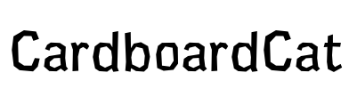 CardboardCat Font Image