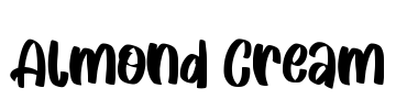 Almond Cream Font Image