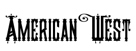 American West Font Image