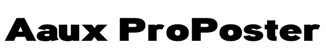 Aaux ProPoster Font Image