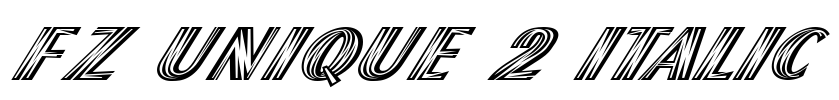 FZ UNIQUE 2 ITALIC