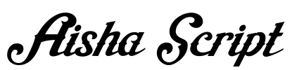 Aisha Script Font Image