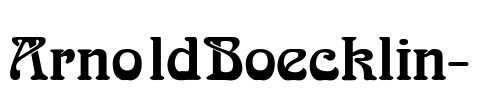 ArnoldBoecklin- Font Image