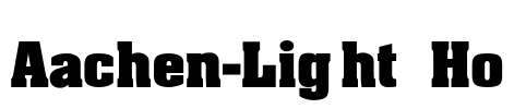 Aachen-Light Ho Font Image