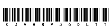 C39HrP36DlTt Font Image