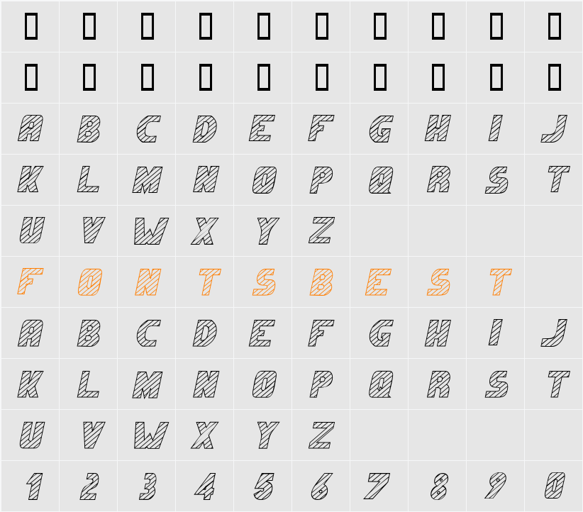 Candystriper Character Map