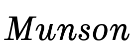 Munson Font Image