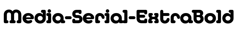 Media-Serial-ExtraBold Font Image