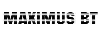 Maximus BT Font Image