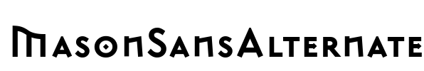 MasonSansAlternate Font Image