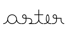 Aster 3 Font Image