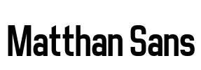 Matthan Sans Font Image