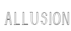 Allusion Font Image