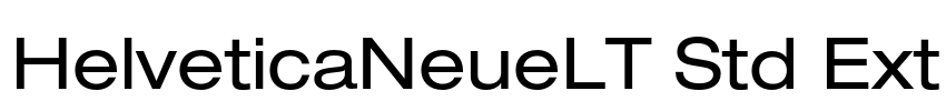 HelveticaNeueLT Std Ext Font Image