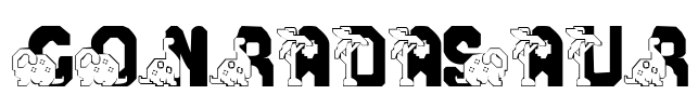 Conradasaur Font Image