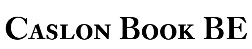 Caslon Book BE Font Image