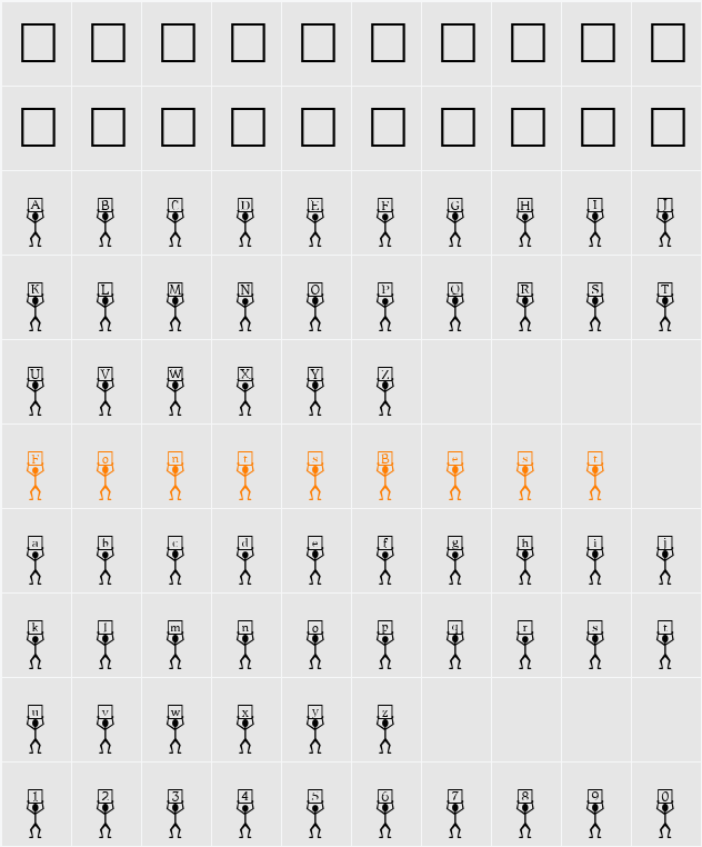 Cue Character Map