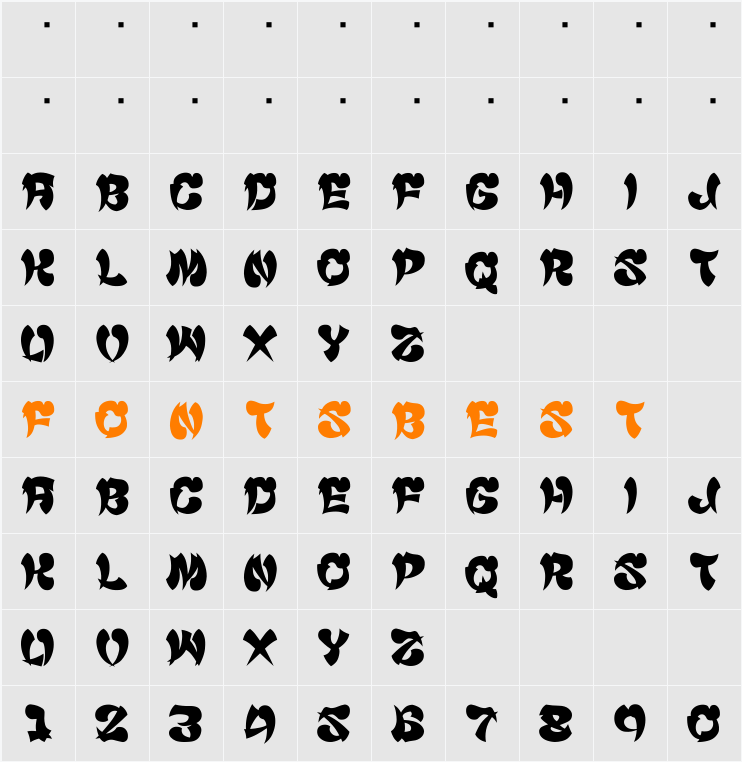 Cyankonabe__G Character Map