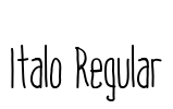 Italo Regular Font Image