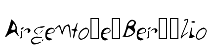 Argento_e_Ber__lio Font Image