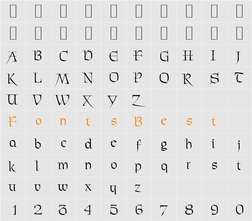 C720-Deco Character Map