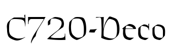 C720-Deco Font Image