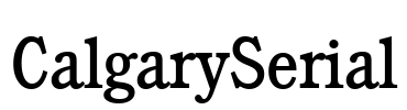 CalgarySerial Font Image