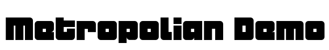 Metropolian Demo Font Image