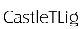 CastleTLig Font Image