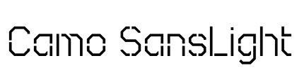 Camo SansLight Font Image