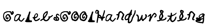 CalebsCoolHandwriting Font Image