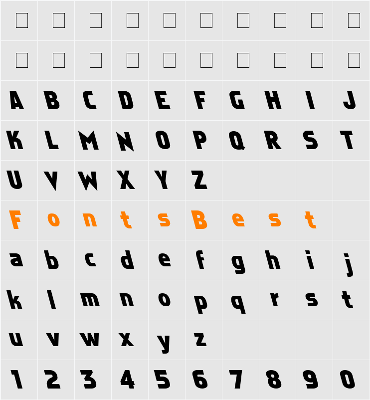 Faktos-LeftyCasual Character Map