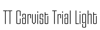 TT Carvist Trial Light Font Image