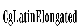 CgLatinElongated Font Image