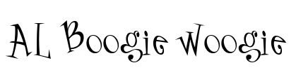 AL Boogie Woogie Font Image