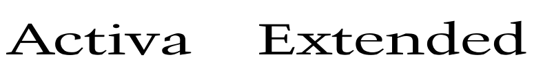 Activa Extended Font Image