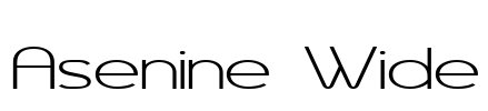 Asenine Wide Font Image